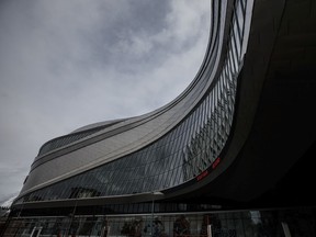 Home of the Edmonton Oilers, Rogers Place arena in Edmonton, Alta., on Thursday July 2, 2020. Edmonton could be one of the hubs for the return of the NHL during the COVID 19 pandemic.