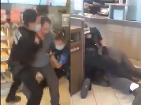 A man is arrested after refusing to wear a mask in a Montreal Tim Hortons