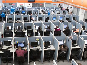 Workers at a Mexican call centre sit at cubicles. "A recent Australian study showed that the longer the time spent sitting down, the greater the risk of dying early, even when a regular exercise regimen is maintained," Joe Schwarcz writes.