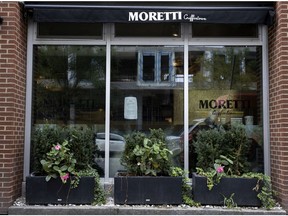 Pizzeria Moretti in Griffintown is seen on Monday, Aug. 24, 2020.