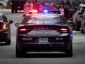 Montreal police vehicle.