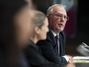 Public Safety and Emergency Preparedness Minister Bill Blair responds to a question during a news conference in Ottawa on June 9, 2020. The federal government said Friday, Aug. 28, 2020, it is extending travel restrictions by one month to limit the spread of COVID-19.