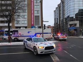 The scene of the shooting on René-Lévesque Blvd. on Dec. 31, 2016.