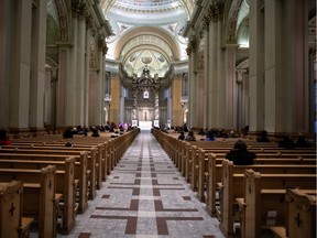 Mary Queen of the World as seen on Sunday, March 17, 2019: "Where is the logic in limiting the access for a Sunday Mass at Mary Queen of the World Cathedral to 25 people when it can very well accommodate more than 1,800 people under normal circumstances?" Sébastien Froidevaux writes.