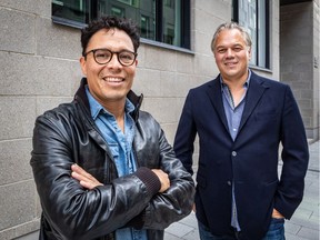 Merging companies was a perfect fit for Andres Norambuena, left, CEO of BLVD-MTL, and Sébastien Moreau, CEO of Rodeo FX.