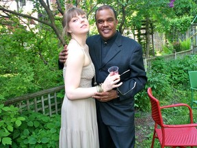 Grace Gordon and theatre teacher Winston Sutton, during the time Gordon was a student in Dawson College's Professional Theatre program from 2009 to 2012. Allegations of harassment, sexual harassment, grooming and bullying have resurfaced around Sutton. Credit: Grace Gordon.