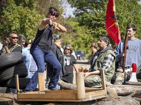 Tracey Deer gives directions to actors in September 2019 during the making of Beans, the Montreal Mohawk writer-director’s semi-autobiographical film about a young girl coming of age during the Oka Crisis.