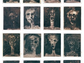 Mi Makir: A Search for the Missing consists of hundreds of portraits rendered in acrylic, India ink and latex by Yehouda Chaki, each one bearing a number signifying a specific Holocaust victim.