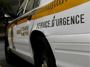The Sûreté du Québec said the incident occurred at about 1:45 p.m. on a rural road. The vehicle crashed into a utility pole after leaving the road.