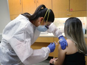 A nurse in Florida administers a flu vaccination on Sept. 3, 2020. The smallpox vaccine is no longer given to the general public, as the disease has been eradicated.