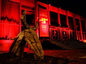 On Sep. 22, the Segal Centre was lit up in red for the #LightUpLive day of visibility for the live event community.