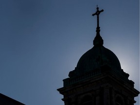 Church crosses adorn the Montreal skyline.