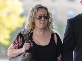 CP-Web. Carolyn Strom, left, arrives at the Court of Appeal for Saskatchewan in Regina on September 17, 2019. Saskatchewan's highest court has overruled a disciplinary decision and $26,000 fine levied against a nurse who criticized her grandfather's care on Facebook. The Court of Appeal quashed the Saskatchewan Registered Nurses Association's finding of professional misconduct against Carolyn Strom, a registered nurse from Prince Albert, Sask.