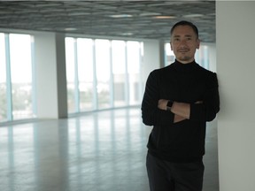 Behavox founder and CEO Erkin Adylov inside the company's new downtown Montreal office space.