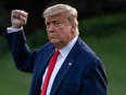 FILE: President Donald Trump walks on the south lawn of the White House on Oct. 20, 2020 in Washington, DC.