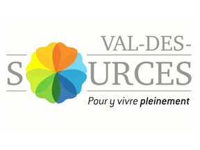The new logo for Val-des-Sources, which will be the new name for the town formerly known as Asbestos.