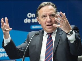 Premier François Legault: "Don't ask yourself how to get around the rules. Ask yourself how to keep your distance. You can go outside, but keep your distance of two metres from other people. Stay in your family bubble."