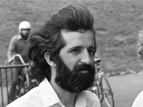 Jacques Cossette-Trudel walks towards the Palais de Justice in Montreal, Aug. 7, 1979, to be handed a sentence for his part in the kidnapping of James Cross.