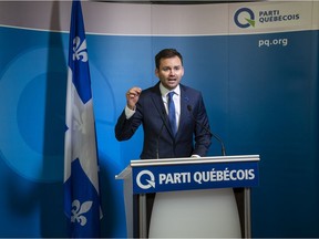 PQ leader Paul St-Pierre Plamondon — upset that a PQ language motion was blocked in the legislature on Wednesday — fired back at the CAQ and Liberals Thursday.