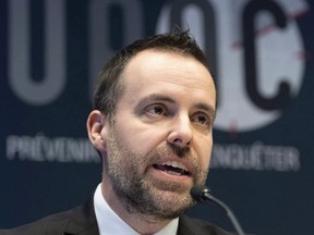 Anti-Corruption Unit (UPAC) director Frédérick Gaudreau.