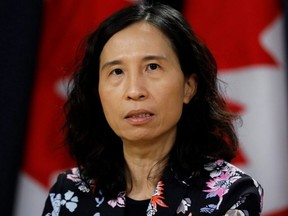Chief Public Health Officer Dr. Theresa Tam provides a novel coronavirus update during a news conference in Ottawa, Feb. 3, 2020.