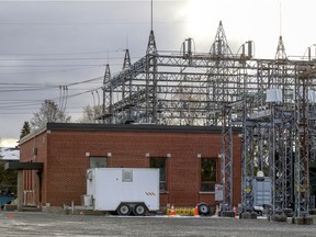 The Hampstead hydro substation. Hampstead Mayor Bill Steinberg said he recently had to deal with four power outages in the span of about 10 days, but added he has been promised by Hydro-Québec that equipment will soon be upgraded to improve the situation.