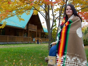 Lisa Chevarie, a Mi’kmaq archeological technician at Metepenagiag Heritage Park, outside Red Bank Lodge.