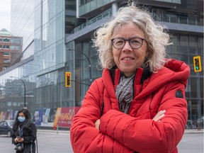 "Most cities, big cities at least, have very ambitious goals for addressing climate change," says Ursula Eicker, seen outside Concordia University in Montreal on Friday, Nov, 13, 2020. "In the end, it needs to be broken down into concrete projects."
