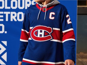 The Montreal Canadiens unveiled a Reverse Retro third jersey inspired by the colour that marked the team's first sweater in 1909 and the actual design worn from 1974-2007, during which time the club won six Stanley Cups, on Nov. 16, 2020.