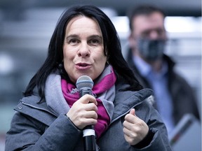 Montreal Mayor Valérie Plante in November 2020. Plante said on Monday that store customers should be greeted with "Bonjour," not "Bonjour-Hi."