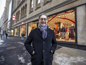 “Malls have to move away from a real estate asset mindset and move toward creating engagement centres,” says Charles de Brabant, executive director of McGill University’s Bensadoun School of Retail Management. Behind him: the Eaton Centre’s Uniqlo.