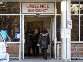 The emergency department at the Lakeshore General Hospital in Pointe-Claire.