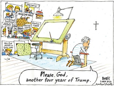 Editorial cartoon for November 3, 2020.