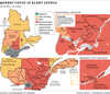 MAP: Quebec COVID-19 alert levels as of Nov. 10, 2020