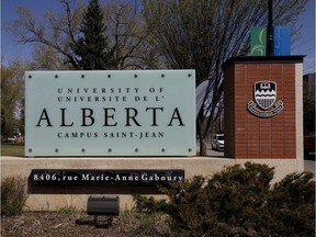 The University of Alberta Campus Saint-Jean, File photo.