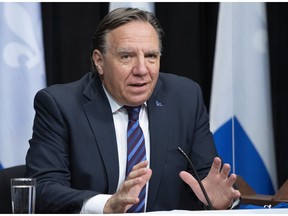 "I find it totally unacceptable that we cannot be served in (in French) in shops,” Premier François Legault says. "Bill 101 says clearly that French is the language of business in Quebec.