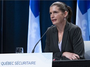 Quebec Public Security Minister Geneviève Guilbault.