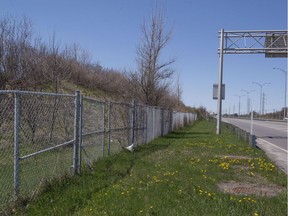 A noise barrier project along Highway 20, pictured, has been shelved by Baie-D’Urfé.