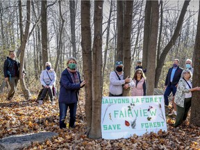 The "Save the Fairview Forest” group plans to keep protesting over the next few Saturdays.