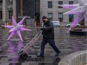 A man in Montreal on Dec. 2, 2020.