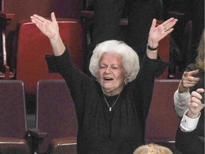 Élise Béliveau witnessed the Montreal Canadiens' victory over the Vancouver Canucks on Dec. 9, 2014, the day before Jean Béliveau's funeral. "She’s authentic," says Isabelle Éthier, who spoke to Béliveau for the website femme.hockey.