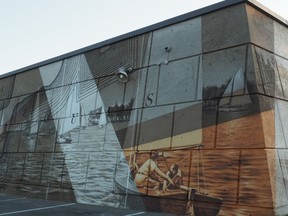 The city of Pointe-Claire is inviting passersby to appreciate a new permanent mural along Lac St-Louis in Pointe-Claire Village. The Memory of Water showcases various representations of Pointe-Claire's history through the incorporation of archives inspired by the theme of water, echoing the purpose of the building and its immediate environment.