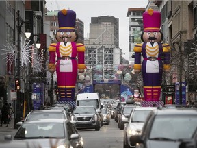 Martine St-Victor says that rather than putting her in the holiday spirit, she found the Nutcracker toy soldiers decorating Ste-Catherine St. frightening.