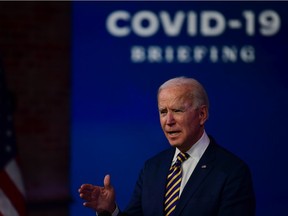 “The effort to distribute and administer the vaccine is not progressing as it should,” U.S. president-elect Joe Biden said Tuesday.
