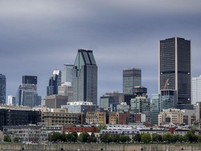 Skyline of Montreal.