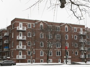 The victim was shot three times on Feb. 3, 2018 while he was patching up a rust spot on his Dodge Caravan. The vehicle was parked in the interior garage of this apartment building on Côte-des-Neiges Rd., where the victim lived at the time.