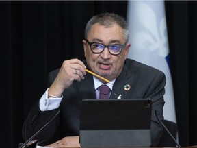“Personally, I think I have much more influence on the political decision-making by being close to those who decide," says Quebec public health director Horacio Arruda.