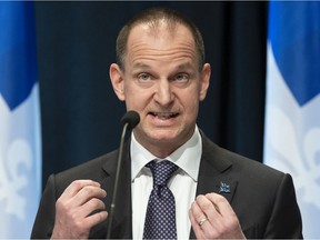 Quebec Finance Minister Eric Girard.