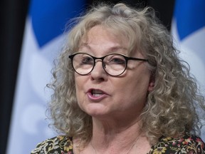 “We can see the light (at the end of the tunnel) and that's why we are asking for more efforts,” says Marguerite Blais, Quebec’s minister responsible for seniors, seen in a file photo.