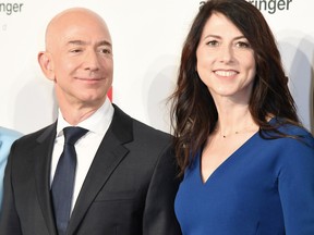 Mackenzie Scott and ex-husband Jeff Bezos.
